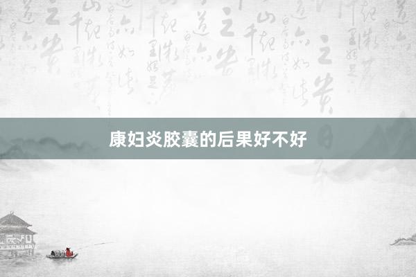 康妇炎胶囊的后果好不好